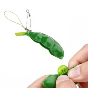 Infinite Squeeze Edamame Anti Stress Spielzeug Erbse Bohnen Schlüsselbund...