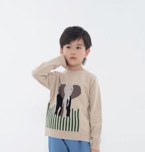 Мода Мальчики пуловеров Симпатичные O-образный вырез с длинным рукав для детей Chothes осень зима свитер девушки перемычки одежды