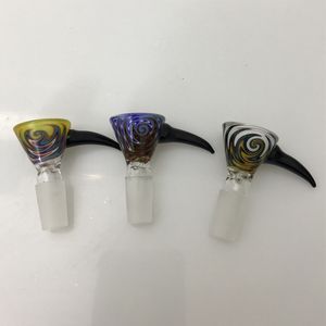 Smoking Bowl Smoke Accessories Heady Glass Bowls 14 mm Male Joint For Tobacco Bongs XL-SA 09