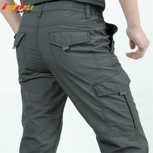 Pantaloni casual ad asciugatura rapida Pantaloni estivi da uomo in stile militare Pantaloni cargo tattici da uomo Pantaloni impermeabili leggeri da uomo 211201