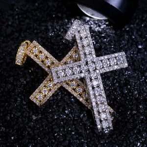 TOPGRILLZ Hip Hop Rock Male Female Jewelry Necklace Gold/Silver Color Iced Out Micro Pave Cubic Zircon Cross Pendant Necklaces