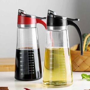 Reinforced Olive Oil Premium 500ml Container Kitchen Soy Sauce Fashion Glass Vinegar Storage Bottle