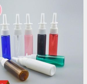 2022 Nuovo 15ml Amber Vuoto / Cancella / Bianco / Blu Spray nasale in plastica, Bottiglia per animali domestici