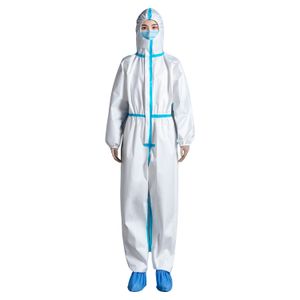 Disponibel skyddande coverall kostym tung fullkroppsskyddande från hazmat och förorening