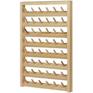 Astucci per gioielli, borse Portafilo Portafilo 48 Bobine Pieghevole in legno Organizzatore Supporto a parete Cono Macchina da ricamo Supporto per cucire Ricamo per