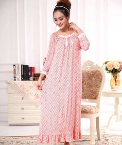 Modal Women nightgowns XXL Embroidery Oversize Fat Night Dress Home Female Mom Girl nightdress sleepwear 210924