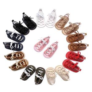 New Baby Summer Shoes Girls Boys First Walkers Rubber Soled Non-slip Toddler Summer Shoes Cute Baby Moccasins 210326