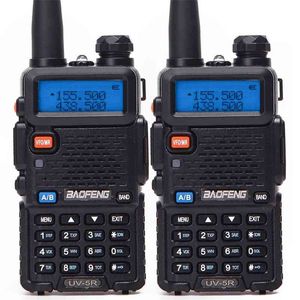 1Or 2PCS Baofeng BF-UV5R Ham Radio Portable Walkie Talkie Pofung UV-5R 5W VHF/UHF Dual Band Two Way UV 5r CB 210817
