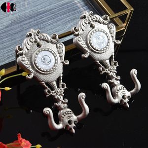 Wholesale zinc casting resale online - Other Home Decor Pieces Casting Zinc Alloy Curtain Hooks Wall Holder Hanger Tassel Tieback Accessiories CP106C