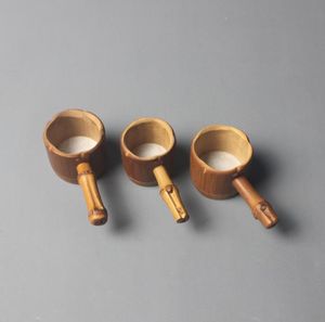Bambus Tea Infuser Filter Colander Sieb mit Griff Vintage Kung Fu Teas Gadgets Geschenk SN5294