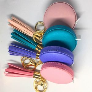 Keychain leather tassel tape measure double-sided scale metric 1.5 meters 60 inches measurable range event gifts