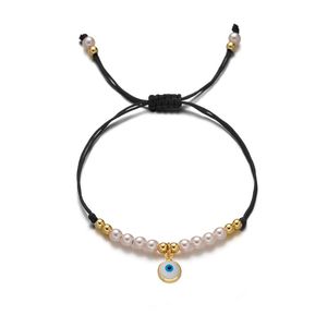 Bracelets de charme 2021 Classic Round Eye IMITAÇÃO PEARL MULHERL BRACELE