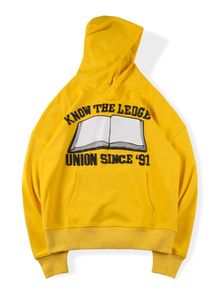 Homens Hoodie Amarelo Moda Cartas de Espuma Impresso Hoodies Sweatshirts Alta Qualidade Novidade Novidade Fleece Mulheres Mulheres Hip Hop Tops