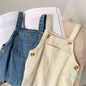 Baby Boy Solid Denim Overalls Child Jean Bib Pants Infant Jumpsuit Childrens Clothing Kids Autumn Girls Outfits