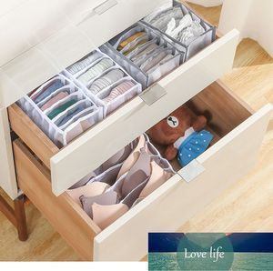 Dormitory Closet Organizer for Socks Home Separated Underwear Storage Box 6/7/11 Grids Bra Organizer Foldable Drawer Organizer Factory price expert design Quality