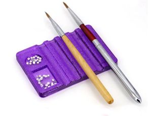 Partihandel Nail Form Polish Pen Makeup UV Gel Rest Holder Stativ för Paint Borste DIY Manicure Carving Ritning
