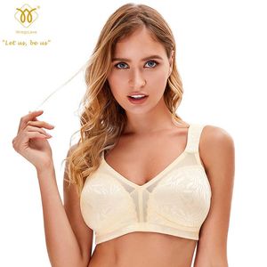 WingsLove Women's Full Coverage Non imbottito Comfort Bra Minimizer Reggiseno senza ferretto 210623