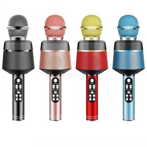 Q008 Microphone Wireless Bluetooth Handheld USB Home children Professiona Capacitor for KTV BirthdayParty Recorder Music With Retail Box New