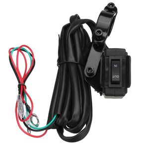 Winch Rocker Thumb Switch with Mounting Bracket Handlebar Control For ATV UTV