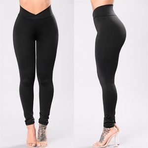 Women Leggings Fashion High Waist Elastic Fitness Workout Long Skinny Trousers Casual Sports Slim Fit Solid Pleated Clothing 210522