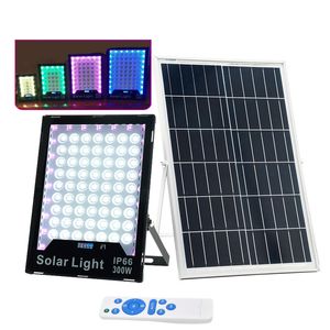 LED solar lights Flood Light RGB Lamps Color Changing Outdoor Floodlights Atmosphere lamp IP65 Waterproof Street 60W-400W Crestech on Sale