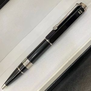 Limited Special Edition Elizabeth Series black resin Pens 6836/9000 barrel Luxury Ballpoint Pen writing supplies Gift Plush Pouch