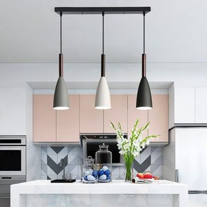 H￤ngslampor e27 ljus nordiskt minimalistiskt k￶k h￤ngande lampa belysning armatur matsal l￤tt sovrum kaffe bar
