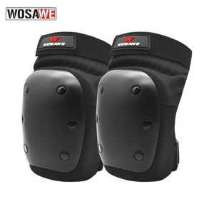 WOSAWE Adult Children Kids Knee Protector Roller Skating Ski Skateboard Motorcycle Anti-fall EVA Protective Knee Protection Pads Q0913