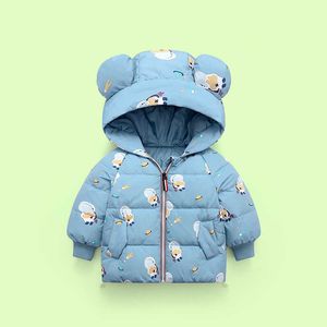 아기 느슨한 면화 코트 어린이 의류 여자를위한 두꺼운 따뜻한 옷깃 자켓 겨울 소년 키즈 겉옷 2-8 년 TZ860 H0909