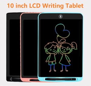 Portátil 10 polegadas LCD escrita eletrônica almofada colorida gráficos tableteletronic doodle placa digital bloco de esboço para crianças adulto