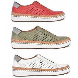 Kvinnor Sneaker Classic Low-Top Luxury Läder Casual Skor Plate-Forme Mode Skate Outsole Runner Trainers Storlek: 35-43 08