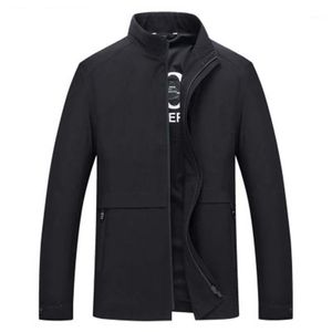 Erkek Ceketler Ceket Erkekler 2021 Artı Boyutu Varış Moda Rahat İlkbahar Sonbahar Pamuk Standı Yaka Ceket Vintage Açık
