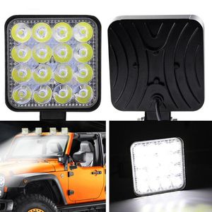 Fari dell'automobile 2pcs / Set 48W quadrati luminoso LED Spotlight Work Light SUV Truck Guida fendinebbia per riparare le luci da campeggio