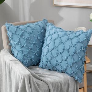 Wholesale white couch pillows for sale - Group buy Cushion Decorative Pillow Packs Decorative Pillows Blue Yellow White Throw Covers For Sofa Couch Bedroom Family Room X Inches Cotton