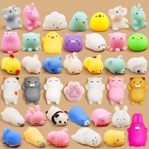 Squishy Cat Mochi Antistress Squeeze Squish Simpatici giocattoli animali Antistress Set Lento aumento Fidget Toy per bambini Adulti 0705