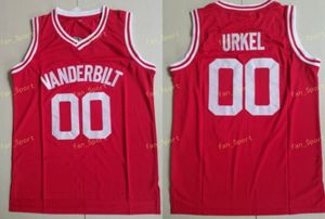 Erkek Steve Urkel Jersey 00 Vanderbilt Muskrats Lisesi Basketbol Basketbol Formaları Kırmızı Dikişli Bırak Gemi Boyutu S-2XL