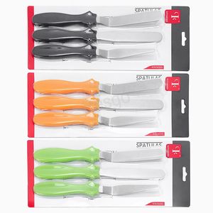 Kremalı Kek Spatula 3 Adet / takım Paslanmaz Çelik Tatlı Demoulding Bıçakları Reçel Bal Karıştırması Bıçak Mutfak Pişirme Kazıyıcı Araçları BH6031 WLY