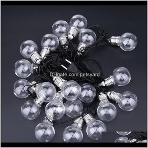 Evento Festive Supplies Garden6M 20 Led Ball String Fairy Lights Matrimonio Decorazione della casa Lampadina Lampadina Holiday Party Lamps Garden Garland 20Pcs