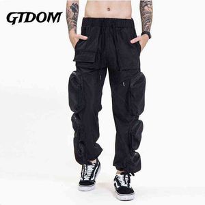 GTDOM Männer Mode Karten Mehrere Taschen High Street Funktion Kurzarm Overalls 2021 Sommer Neue Straße Casual Overalls H1223