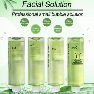 Professional small bubble facial solution hydro water accessories for face rejuvenation blackheads removal skin moisturizing 500ML each bottles