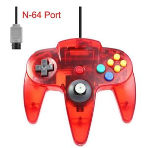 N64 Controller Wired Controllers Classic 64-bitars gamepad joystick för n 64 CONSOLE-videospelsystem utan detaljhandel