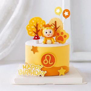 Wholesale children s party supplies resale online - Other Festive Party Supplies Smile Cartoon Lion Leo Happy Birthday Cake Topper For Children s Day Leo s Gift Cupcake Dessert