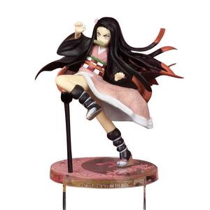 17cm Japon Anime Demon Slayer Kamado Nezuko Bıçağı Şeytan Yıkım PVC Aksiyon Figürü Oyuncak Koleksiyon Model Bebek Hediyesi Q0722