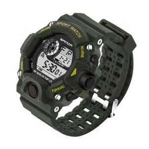 L5YC Chic Sports LED Day Datum Larm Rostfritt Stål Mäns Militär Quartz Watch G1022