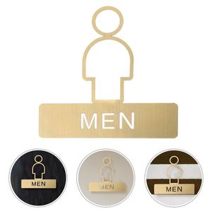 Wall Stickers 1pc Restroom Guiding Sign Identification For El Company