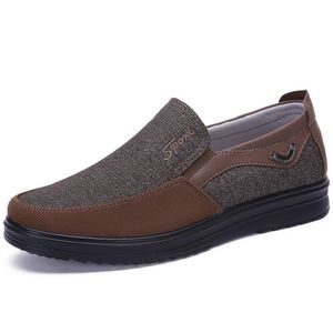 2021 Mode Designer Business Style Mens Skor Svart Brown Fritid Soft Flats Bottoms Men Casual Dress For Party 38-44 Two