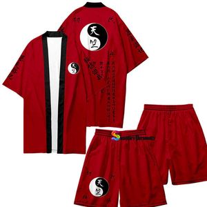 Anime Tokyo Revengers Tenjiku Cosplay Costume Cardigan Shorts Haori Izana Kurokawa Red Kimono Kakucho Hitto Cloak Tetta Kisaki Y0903