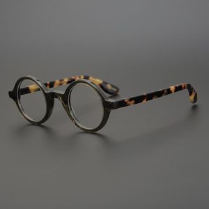 Acetate Retro Glasses Frame Men Women Vintage Round Clear Eye Glasses Optical Myopia Eyeglasses Frames Eyewear Oculos Spectacles