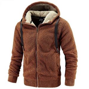 Mäns Fleece Jacka Hooded Stor Storlek Vinter Parka Män Windbreakers Tjock Varm Anorak Mannen Höst Black Fur Coat Male 211129