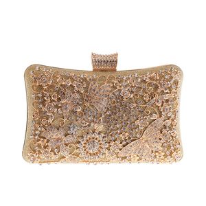 Moda Evening Bags Mulheres Dia Embreagem Embreagem Estilo Strass Party Handbags One Side Diamonds Bolsa